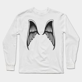 Black wing Long Sleeve T-Shirt